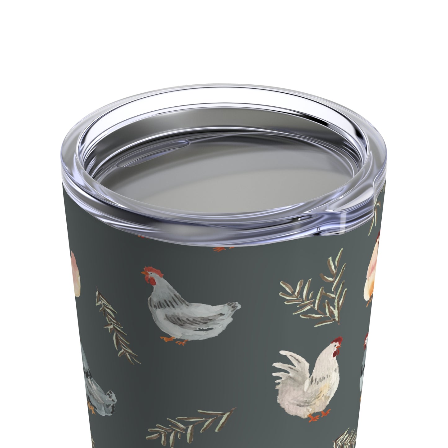 Tumbler 20oz - Chickens - Sage