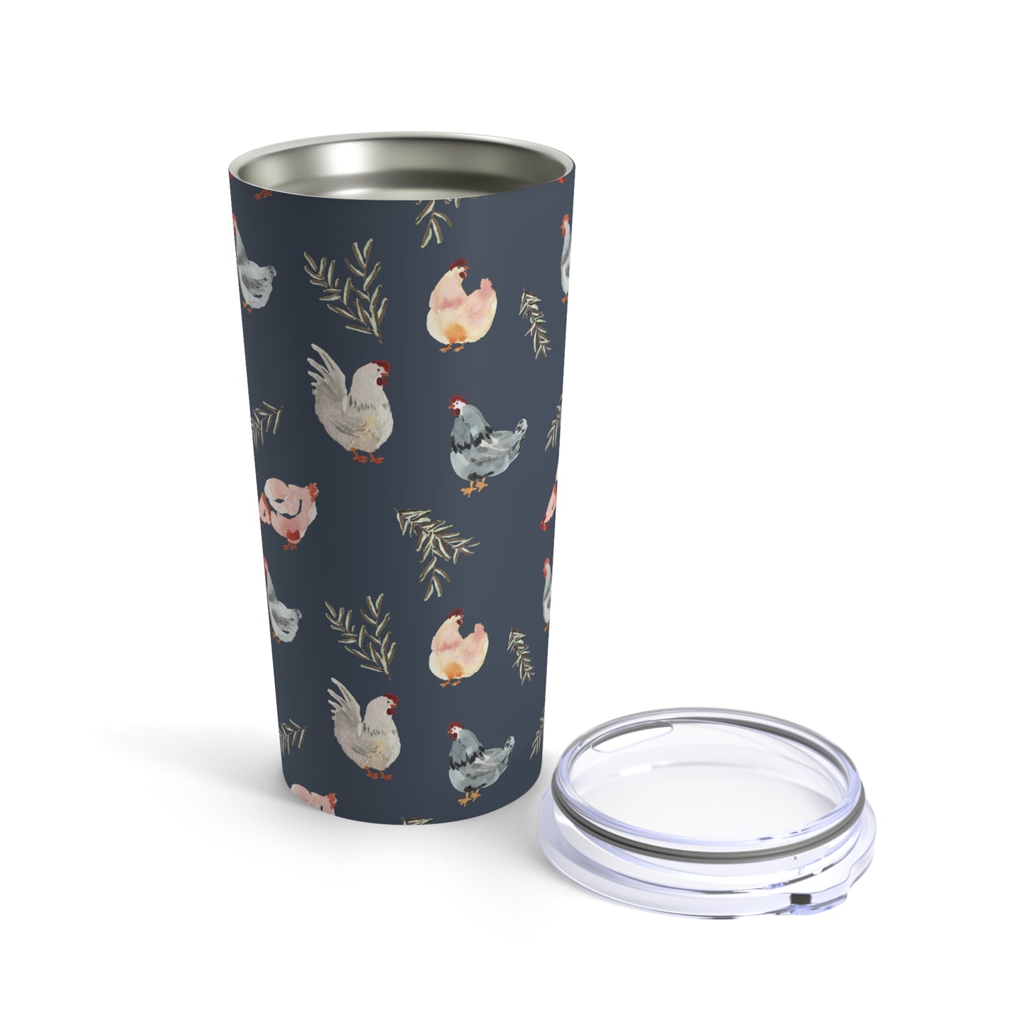 Tumbler 20oz - Chickens - Spruce