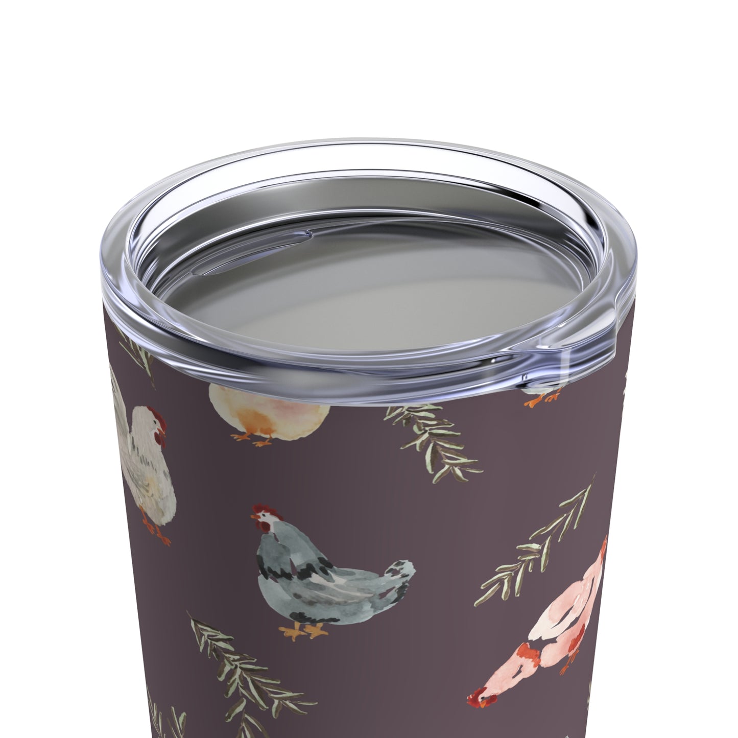 Tumbler 20oz - Chickens - Mauve