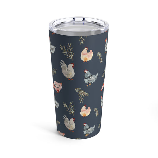 Tumbler 20oz - Chickens - Spruce