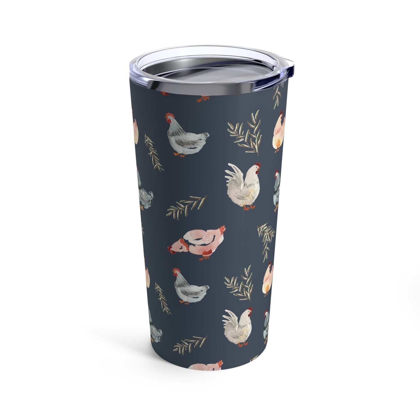 Tumbler 20oz - Chickens - Spruce