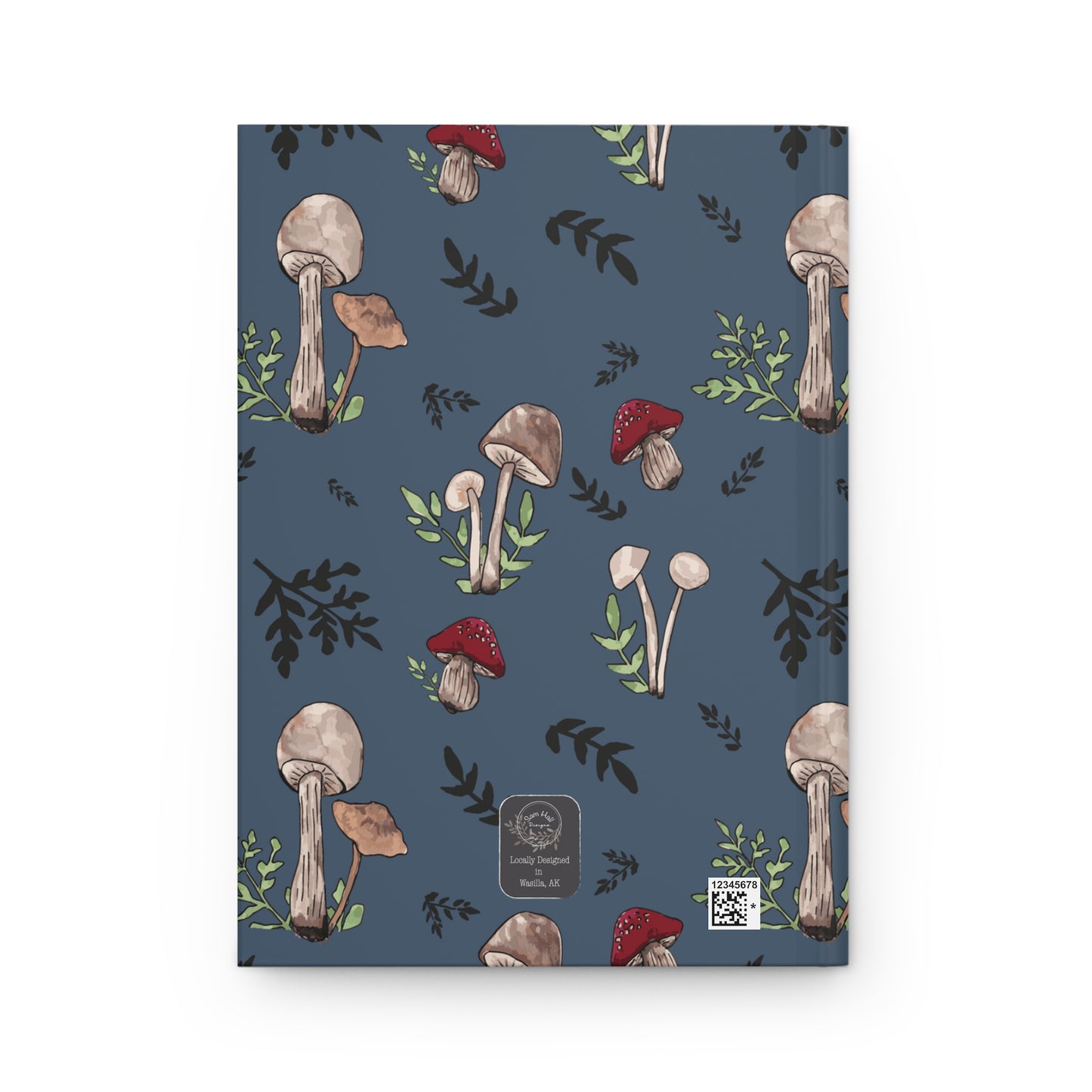 Hardcover Journal Matte - His Hands - Mushrooms