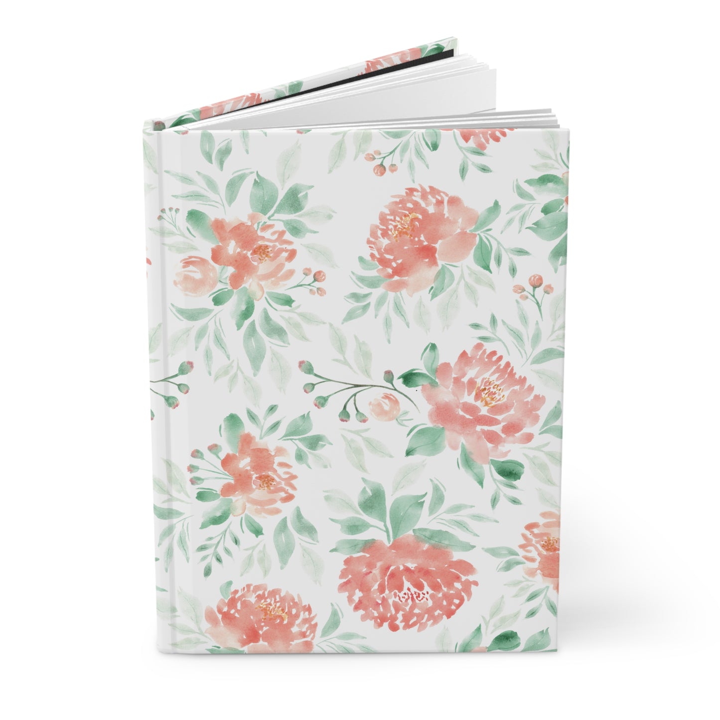 Hardcover Journal Matte - Peonies