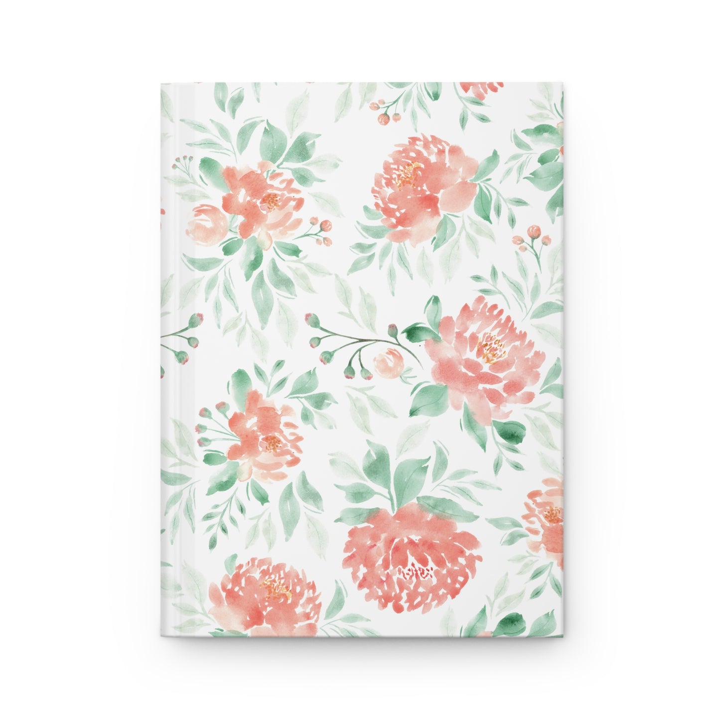 Hardcover Journal Matte - Peonies